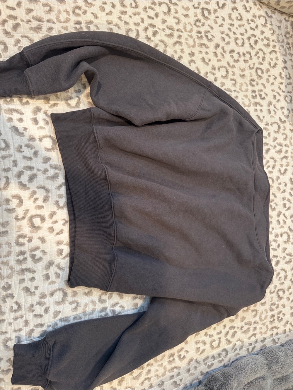 Abercrombie & Fitch Soft Crewneck Sweatshirt in Charcoal